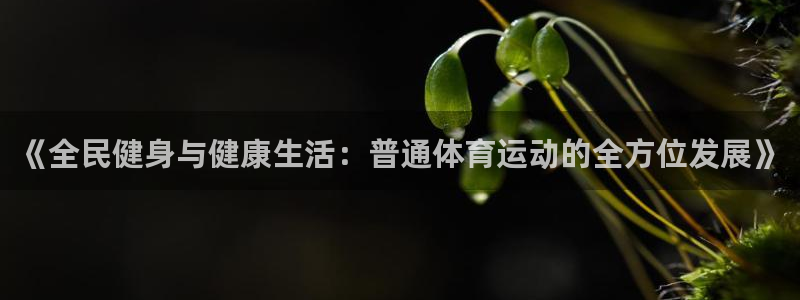 3377体育app官方下载：《全民健身与健康生活：普通体育运动的全方位发展》